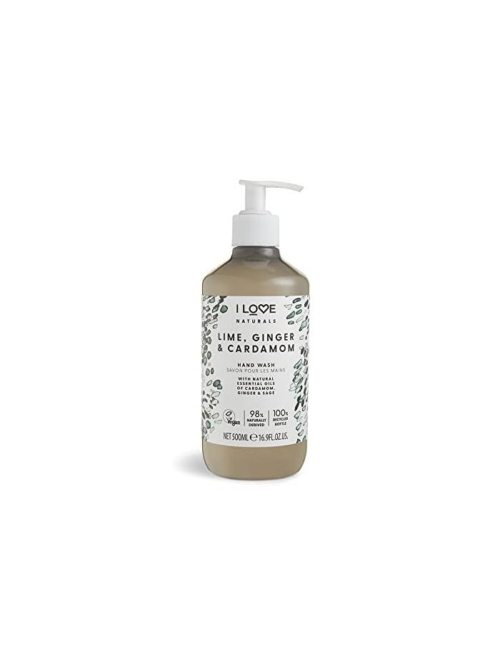 Naturals Lime Ginger & Cardamon Hand Wash 500ml