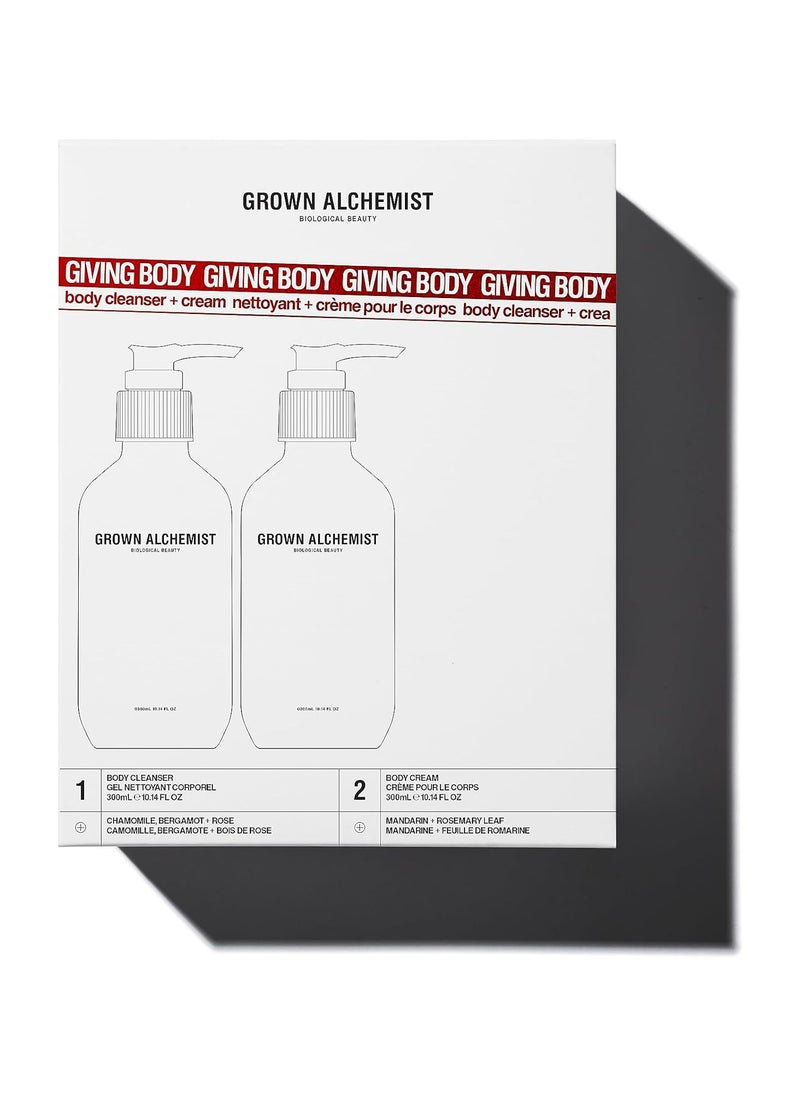 Giving Body Limited Edition Gift Set 300ml Body Cleanser & 300ml Body Cream