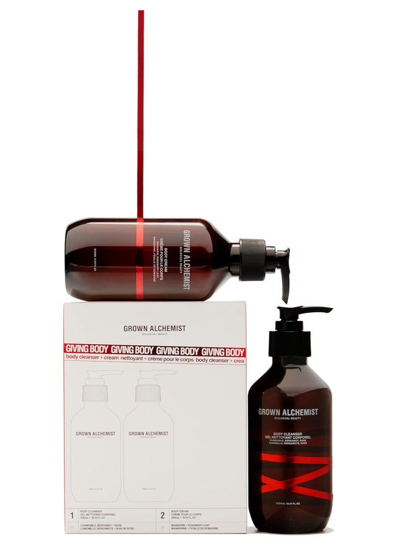 Giving Body Limited Edition Gift Set 300ml Body Cleanser & 300ml Body Cream