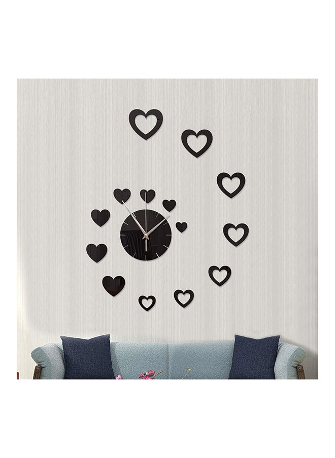 Artistic Wall Clock Black 25 x 25cm