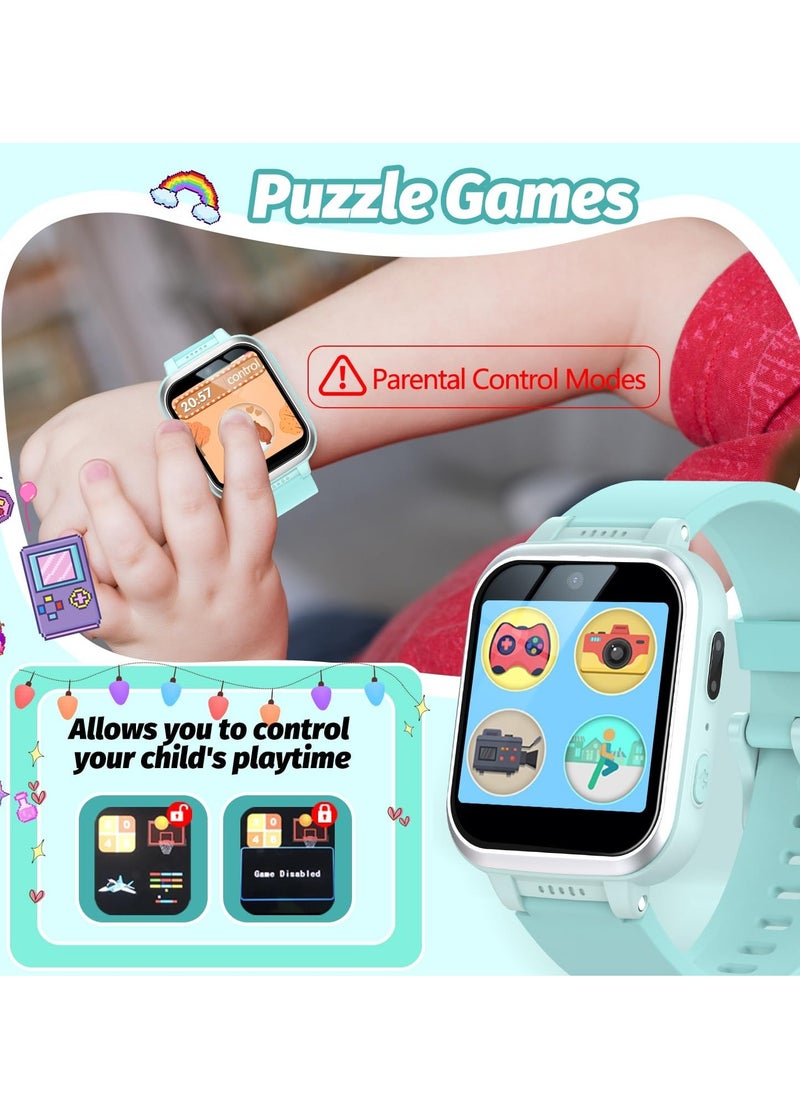 Kids Smart Watch Girls, Gifts For 3-10 Year Old Girls Dual Camera Touchscreen Smart Watch For Kids With Music Player, Educational Toys Toddles Birthday Gift For Girls Ages 6 7 8