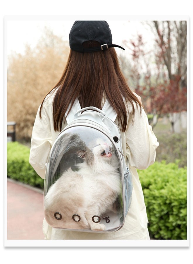 Cat Carrier Backpack - Portable Transparent Spaceship Design