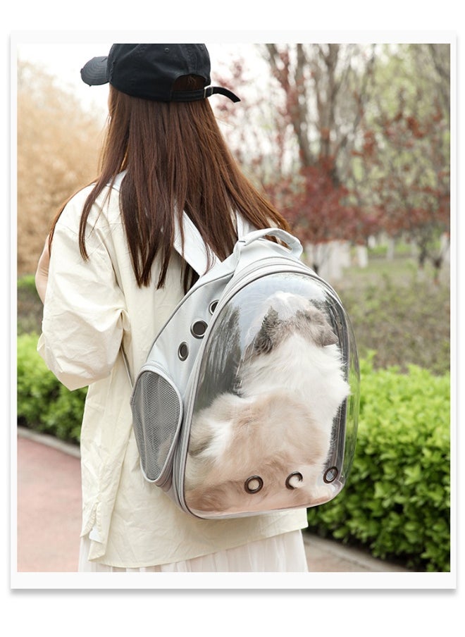 Cat Backpack Pet Carrier - Portable Transparent Space Capsule Design