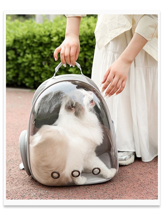 Cat Backpack - Portable Transparent Space Capsule Design