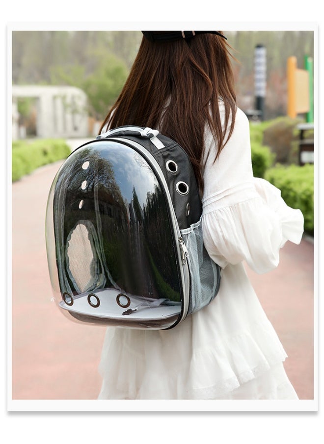 Cat Backpack Pet Carrier - Portable Transparent Space Capsule Design