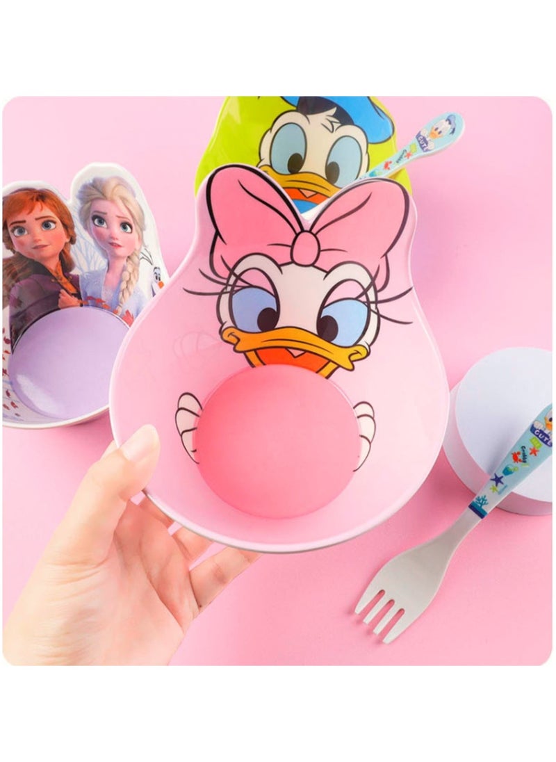 Daisy Duck Shaped Kids Bowl – Adorable Pink Cartoon Dish, Durable & BPA-Free, Perfect for Fun Mealtimes