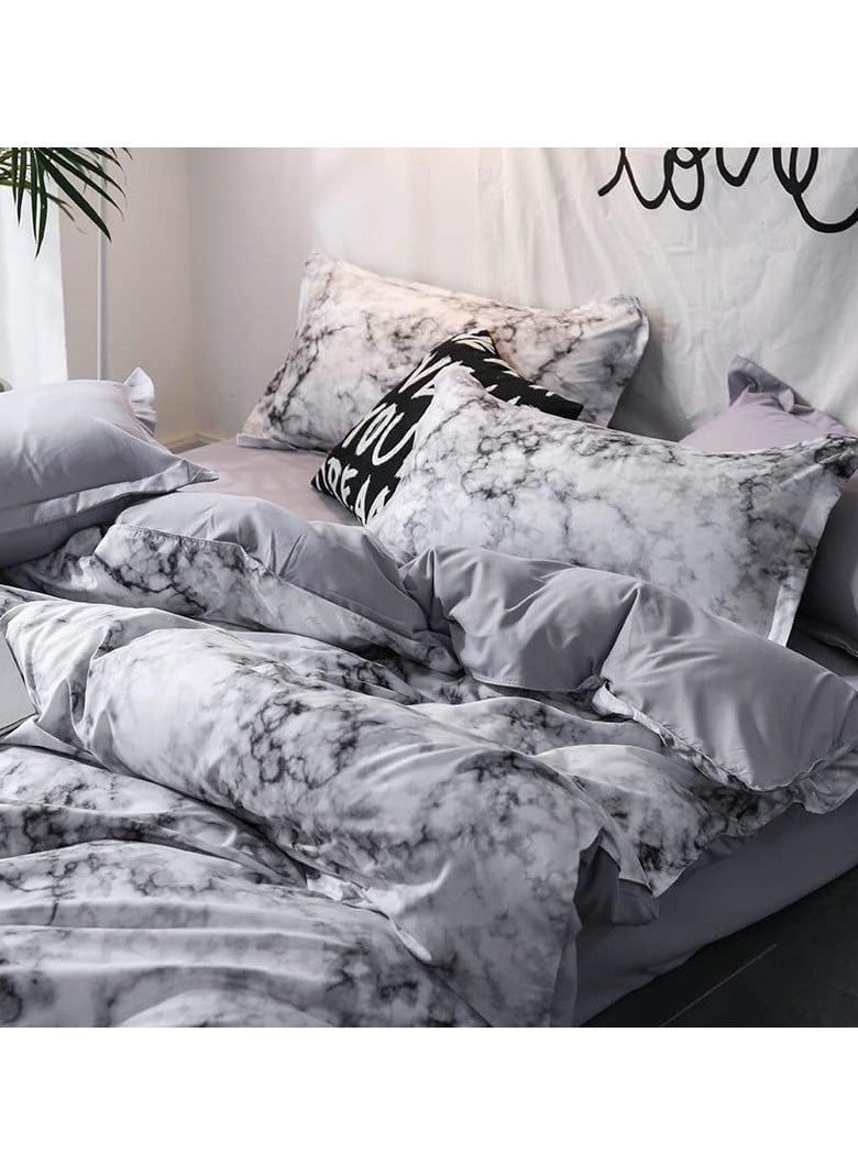 King/Queen/Single size Soft and Breathable Microfiber Hypoallergenic Beautiful Design Duvet Cover Set ,set includes 1 Comforter Cover, 1 Fitted Bedsheet, 4 Pillowcases