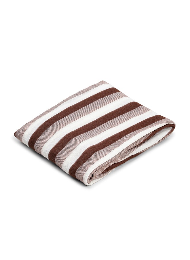 All Season Multipurpose Polar Fleece/Summer AC Blanket/Single Bed Blanket/Light Weight Blanket, Brown, 130 X 215 Cm