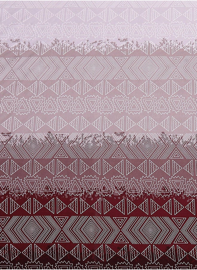 Spring Summer Collection- Cotton Feel Double Bedsheet with 2 Pillow Covers for Bed Room, Home, Hotel-120 GSM, Pink Cream, 210 X 230 Cm