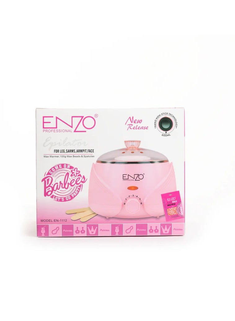 Enzo Professional Hair Wax Warmer – Full Body Waxing Kit for Legs, Arms, Armpits & Face – Compatible with All Wax Types
