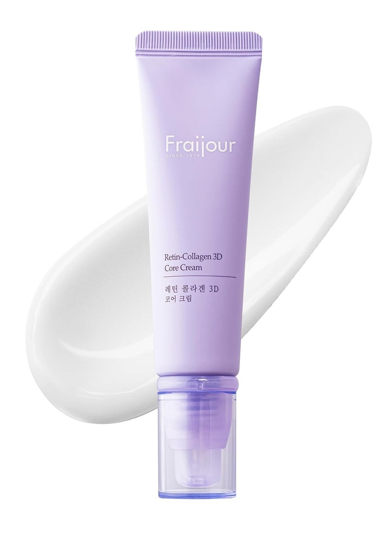 Retin-Collagen 3D Core Cream – Anti-Aging Cream with Retinal, 7 Collagens & 9 Peptides, Firms, Plumps & Smooths Skin, Reduces Pores & Fine Lines, For Sensitive Skin, 1.69 fl.oz.