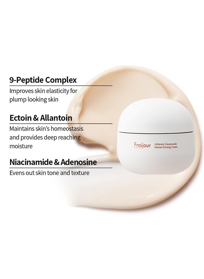 Alchemic Ginsenoside Intense Firming Cream – Triple Action Firming Cream with Ginsenoside, Peptides & 11 Fermented Extracts, Smooths Fine Lines, Brightens & Hydrates, 1.69 fl. oz.