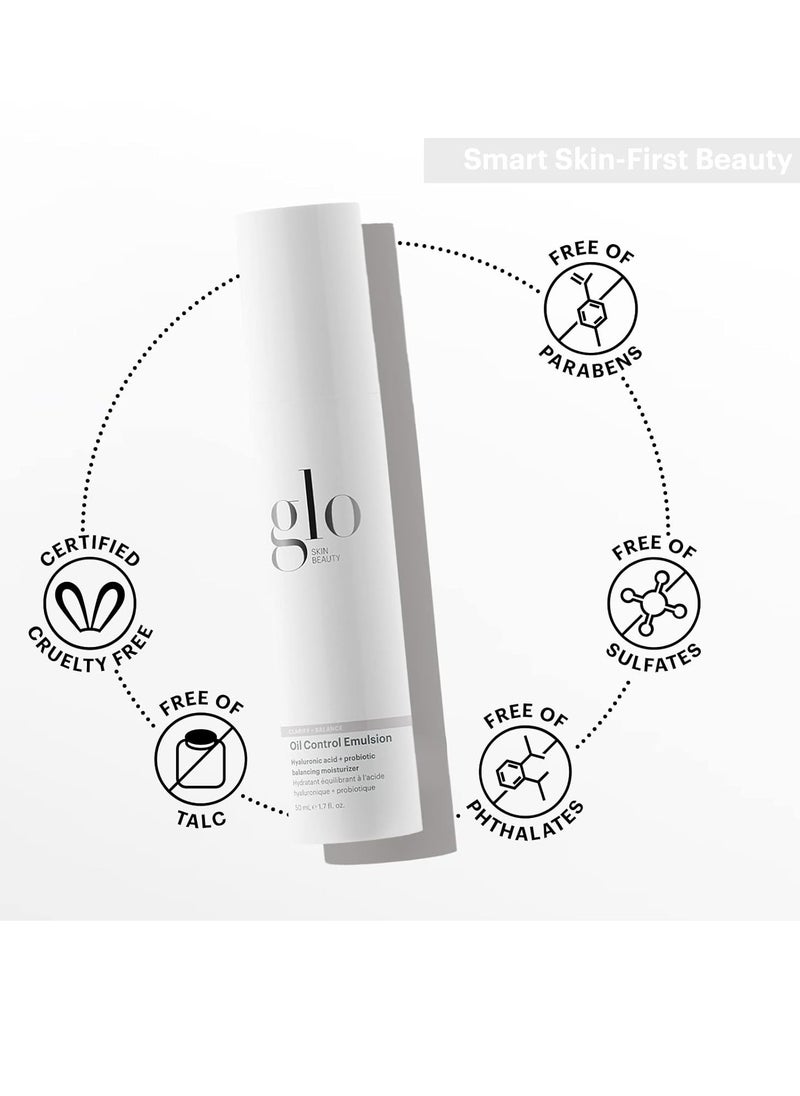 Glo Skin Beauty Oil Control Emulsion Moisturizer | Ultra Light Hydration, Helps Reduce Shine
