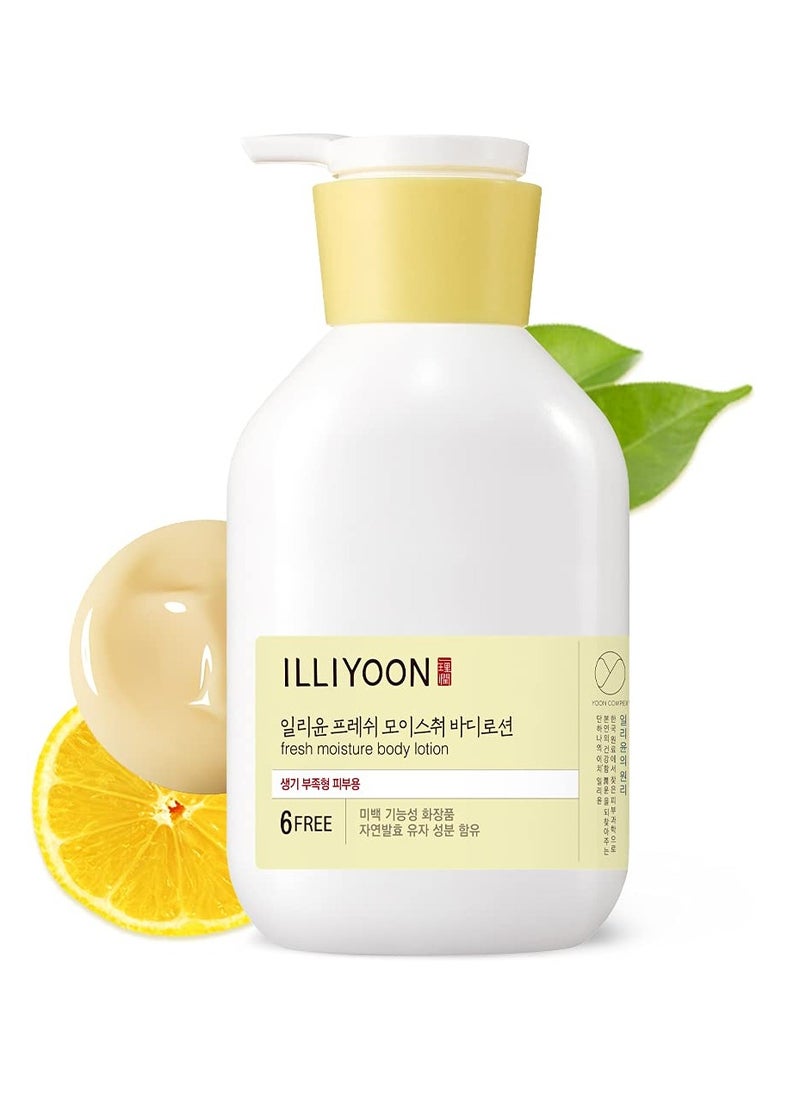 Illiyoon Fresh Moisture Lotion - High Moisturizing Effect For Damaged and Rough Skin, Korean Skincare (350ml)