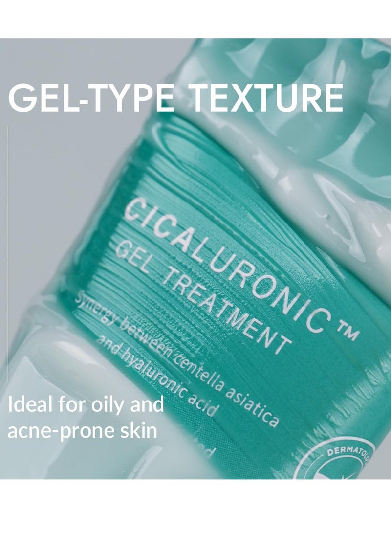 MIZON Cicaluronic GEL Treatment with Centella Asiatica Hyaluronic Acid Vitamin B5 86% Natural Ingredients Mositurizing Soothing Korean Skincare (50ml/1.69fl oz)