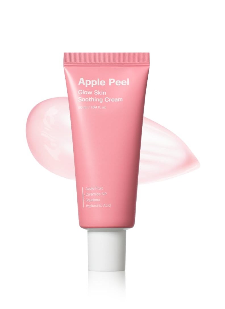 SUNGBOON EDITOR Apple Peel Glow Skin Soothing Cream 50ml (Tube) - Moisturizing Facial Cream for All Skin Types - Face