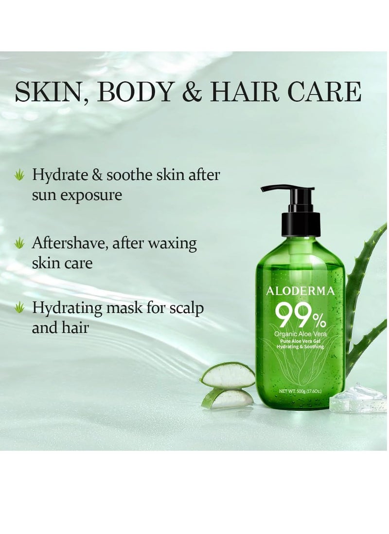 Aloderma Aloe Vera Gel Set, 3 Pack