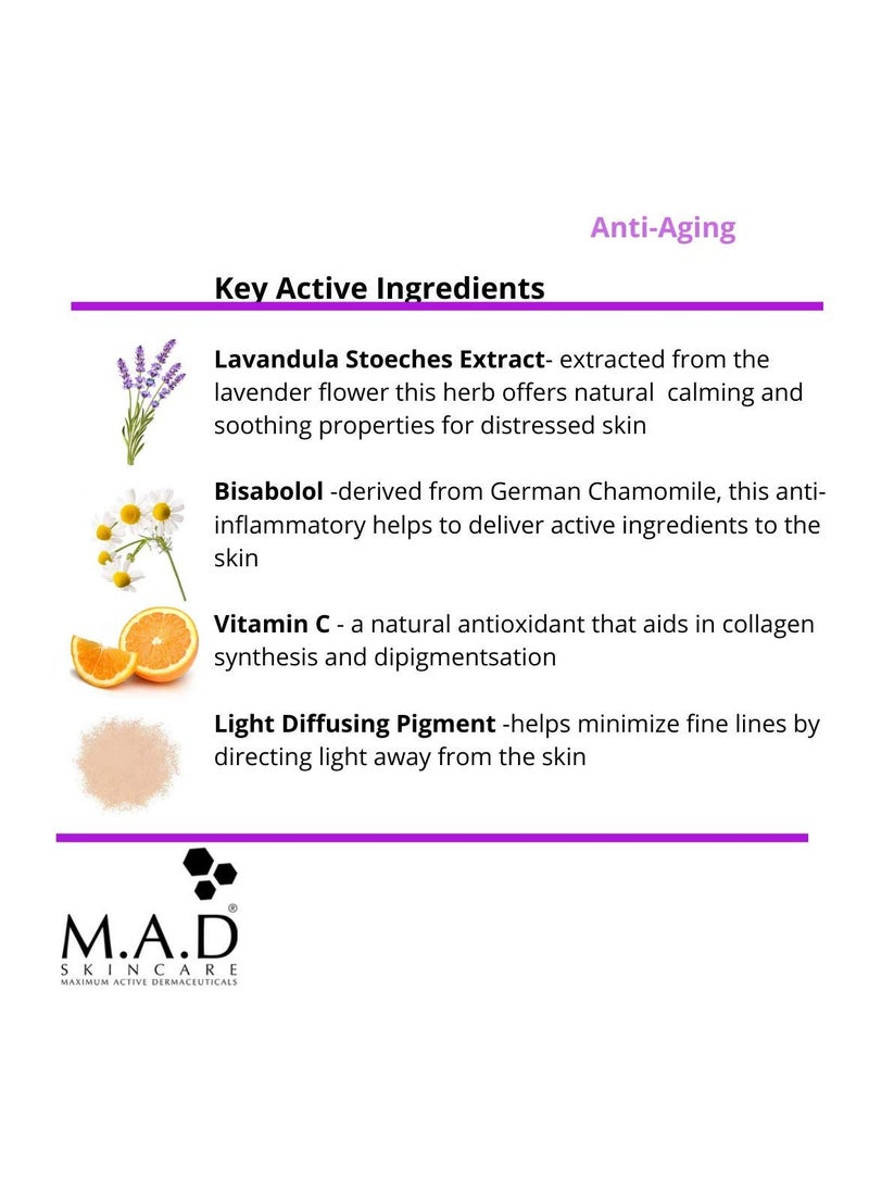 M.A.D Skincare Anti-Aging Vanish Age Diffusing Primer - Gently Tinted