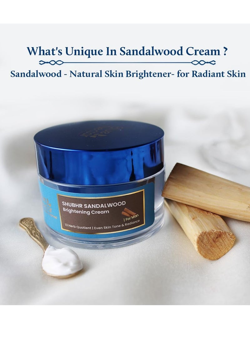 Blue Nectar Sandalwood Face Moisturiser with Turmeric (1.7 Oz) with Kumkumadi Face Oil, crafted with natural herbs for radiant skin (0.33 Fl Oz)