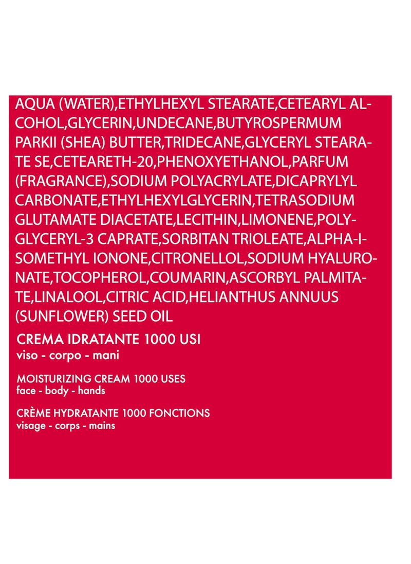 PUPA Milano All In One Moisturizing Cream With Hyaluronic Acid - Skin Hydration Booster - Delivers Smooth, Firm Appearance - Versatile Moisturizer - Can Be Used All Over - Eco Friendly - 11.8 Oz