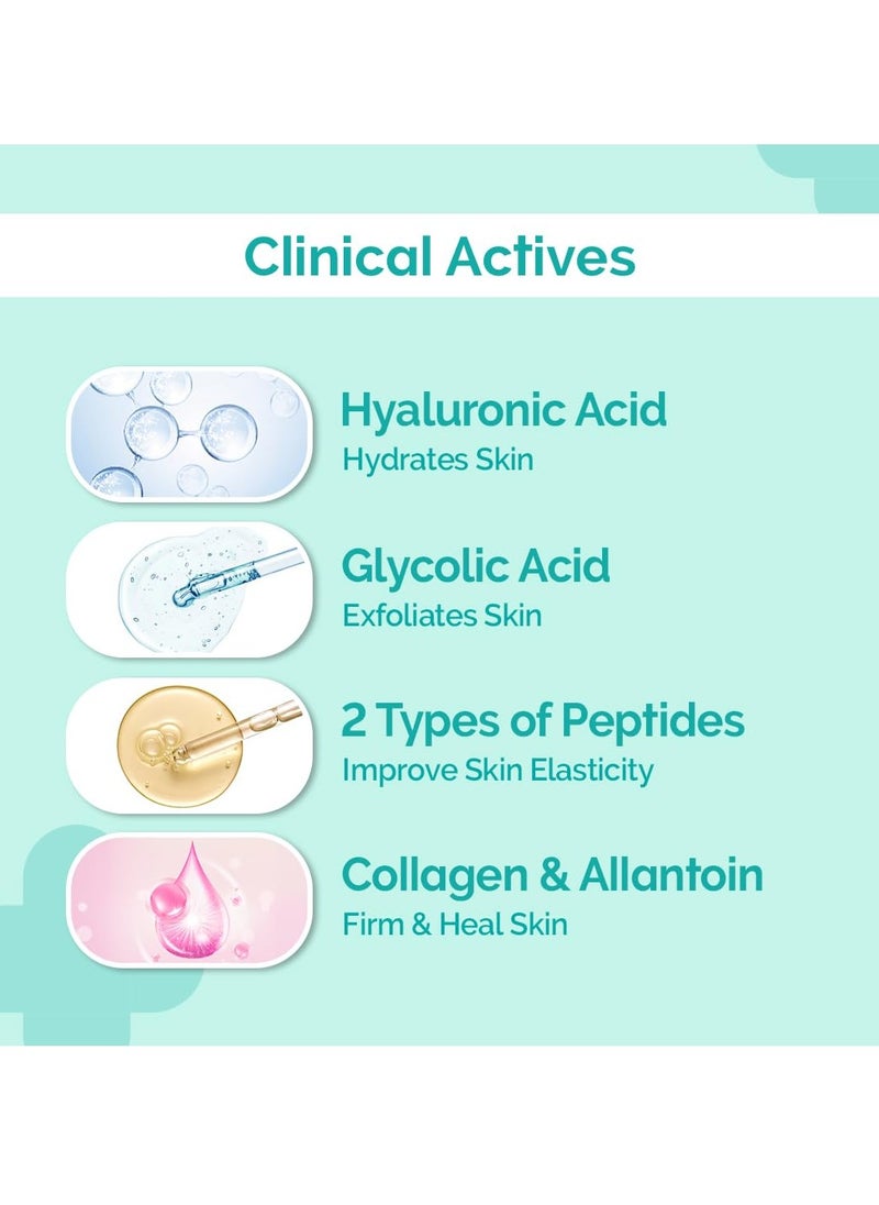 The Derma Co. Snail Peptide 96 Daily Skincare Combo | Snail Mucin, Niacinamide, Peptide Complex | Intense Hydration | Improves Skin Texture | 24 hrs Moisturization