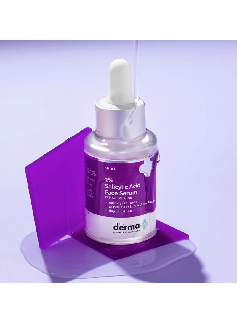 The Derma Co Anti Acne Skincare Routine Kit For All Skin 1% Salicylic Acid Gel Face Wash+2% Salicylic Acid Serum+1% Hyaluronic Sunscreen Aqua Gel|Broad Spectrum Protection Spf 50 Pa++++|Unisex,3 Count