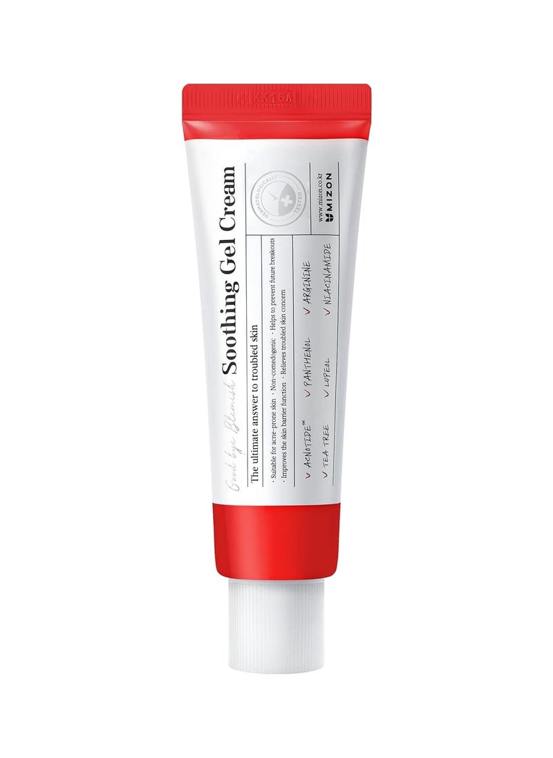 MIZON GoodByeBlemish Soothing Gel Cream with Acnotide, for Sensitive Skin, Breakout Treatment, Acne Spot Treatment (55ml 1.85 fl oz)