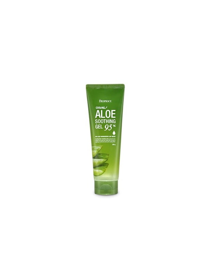 Deoproce Cooling Aloe Soothing Gel 250g | Korean Skin Care Hydrating Gel for Face & Body