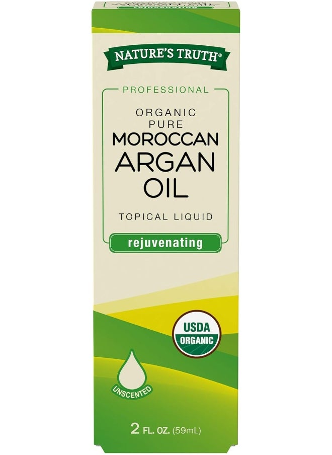 Nature's Truth Organic Rejuvenating Moroccan Argan Oil Serum, 2 Fluid Ounce