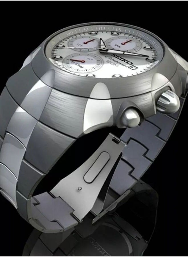 Seiko Alarm Chronograph Luminous Waterproof Quartz Men's Watch SNA763J1