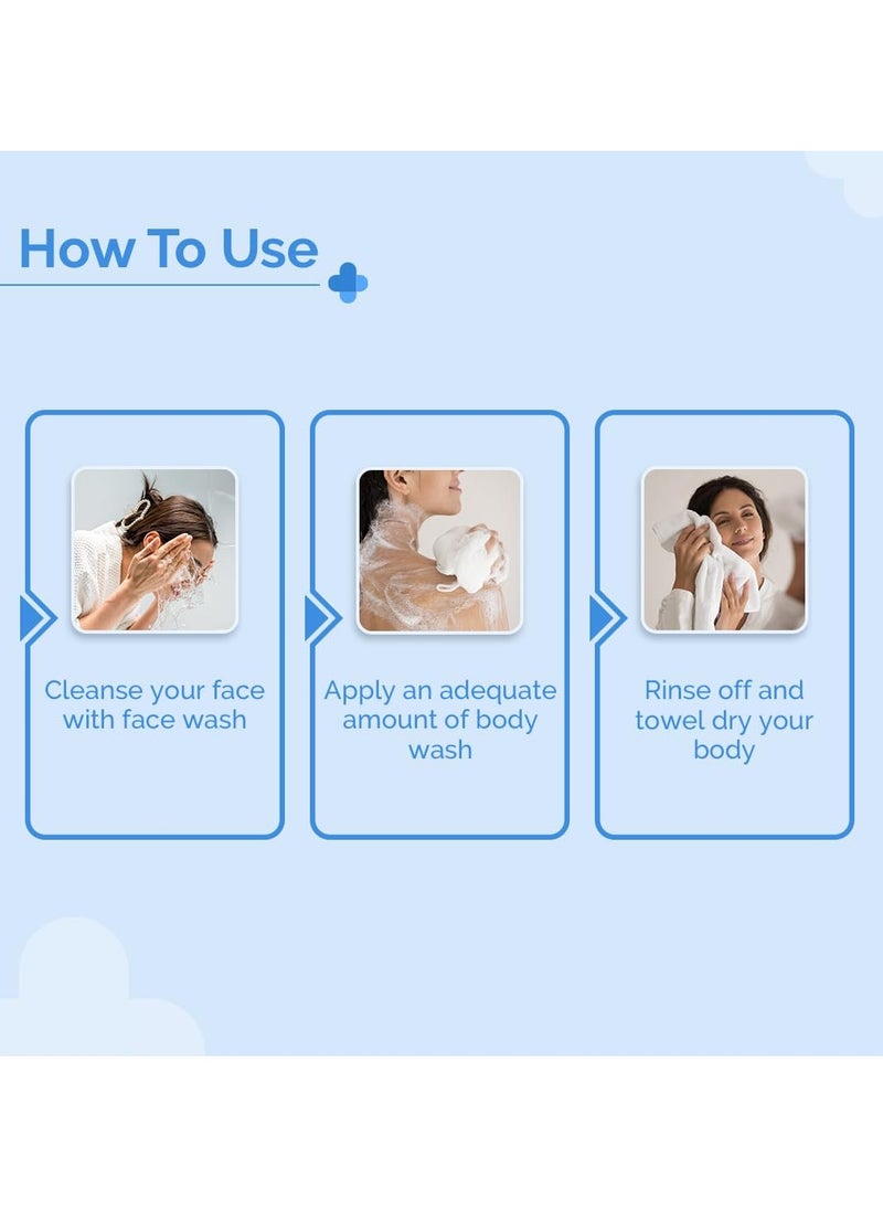 The Derma Co. Anti-acne Face & Body Cleanse Combo (2% Salicylic Acid Gel Face Wash 100ml + The Derma Co 1% Salicylic Acid Daily Exfoliating Body Wash with Salicylic Acid , Glycolic Acid & PENTAVITIN® - 250ml) |Fights Active Acne | Deeply Cleanses | Smoothens Skin