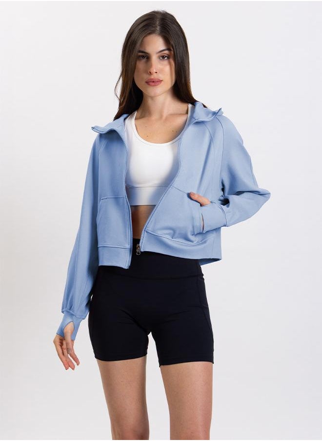 CROPPED HOODIE JACKET