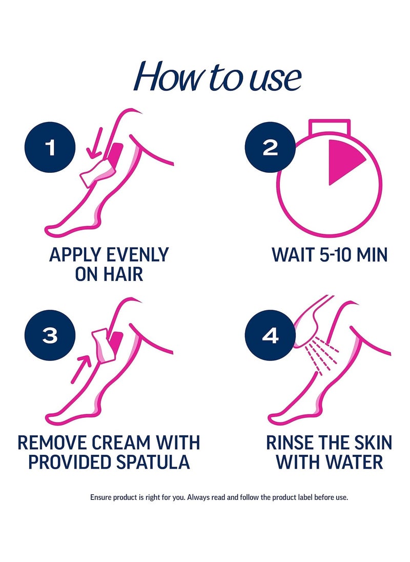 VEET Sensitive Skin Hair Removal Cream For Women, Painless Bikini Hair Removal Gel, Dermatologically Tested Depilatory Cream For Bikini Line, Legs, Arms, Underarms, 400ml Pump Bottle with Tool