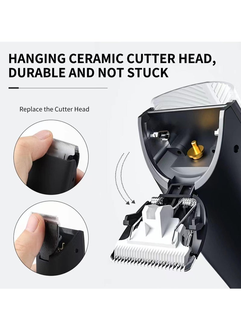 Electric Body Hair Trimmer for Men – Waterproof Wet/Dry Shaver, Ball & Back Trimmer, Replaceable Ceramic Blade, Fast Charging Grooming Kit for Full Body & Pubic Hair Care