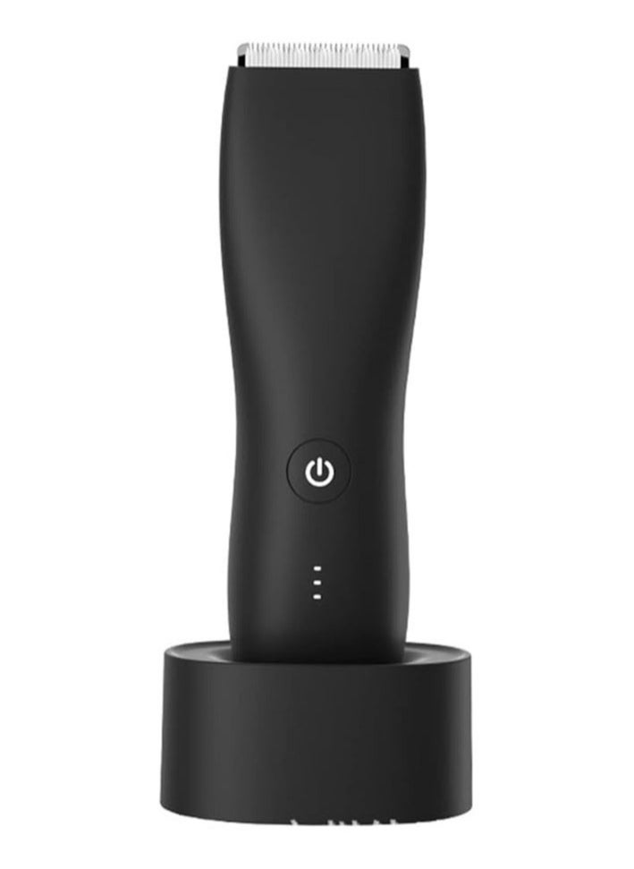 Electric Body Hair Trimmer for Men – Waterproof Wet/Dry Shaver, Ball & Back Trimmer, Replaceable Ceramic Blade, Fast Charging Grooming Kit for Full Body & Pubic Hair Care