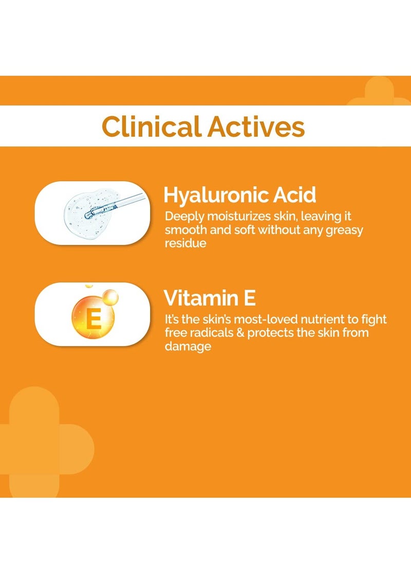 The Derma Co Hyaluronic Invisible Sunscreen SPF 50 Gel For All Skin With Hyaluronic Acid & Vitamin E For No White Cast , 1 Count