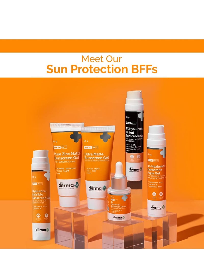 The Derma Co Pore Minimizing Sunscreen I With SPF 50 & PA++++ I With Niacinamide | For Open Pores & UVA/UVB Protection I Suitable For All Skin Types- 50g