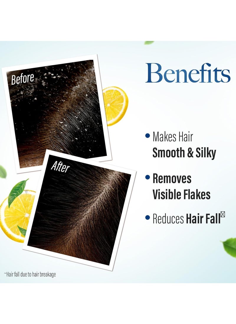 Ayurvedic Anti-Dandruff Shampoo | Reduces hair fall | Soothes itchy scalp | No Paraben & No Silicon | 21 natural ingredients | Enriched with curd, lemon & neem | 600 ml