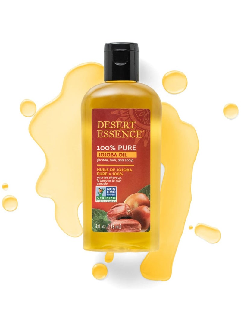 100% Pure Jojoba Oil 4 oz Hair and Scalp