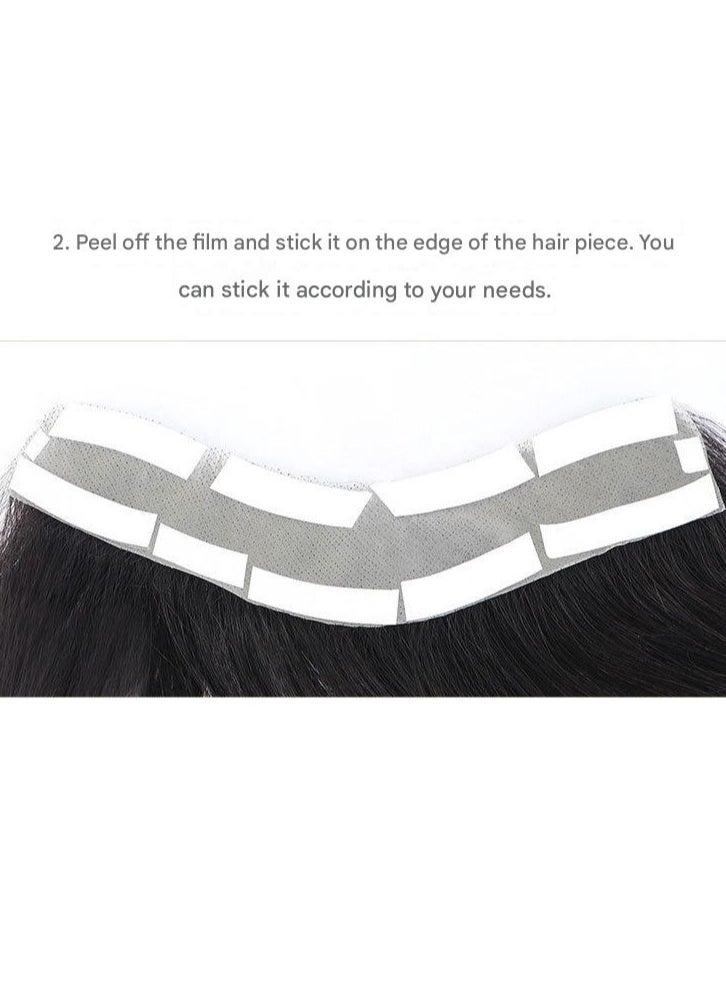 Men Forehead Hairline Toupee ,100% Human Hair Skin PU Man Hairpieces ,Frontal Hair Topper for Receding Natural Hairline Replacement Systems