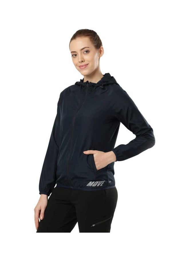 Jockey MW50 Women Microfiber Fabric Relaxed Fit Raglan Styled Water Resistant Hoodie Jacket with Stay Dry Treatment