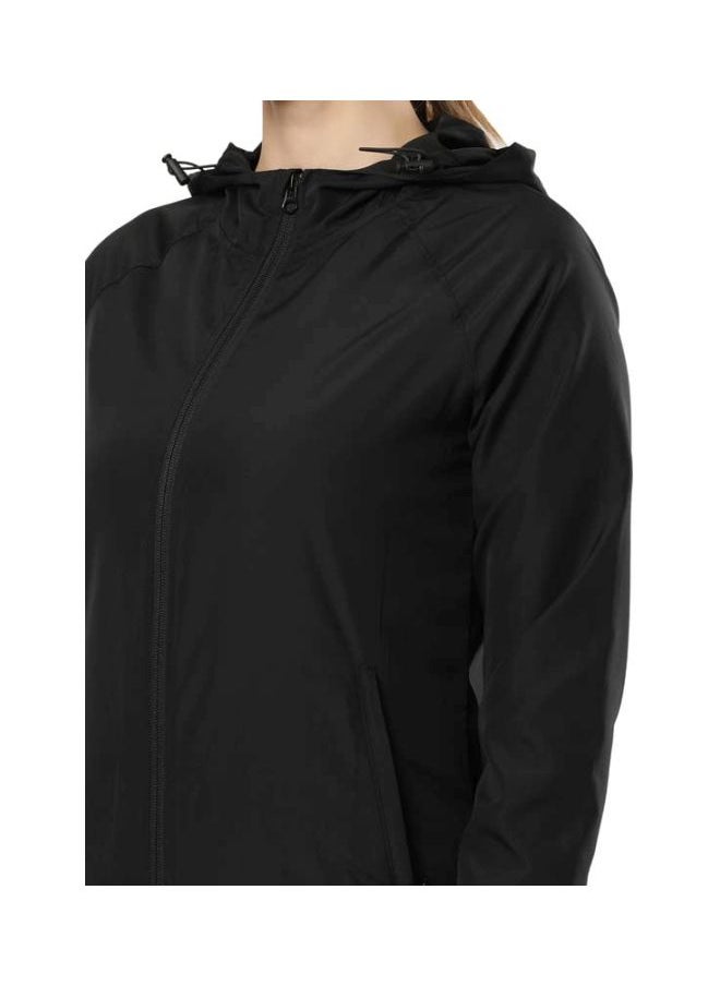 Jockey MW50 Women Microfiber Fabric Relaxed Fit Raglan Styled Water Resistant Hoodie Jacket with Stay Dry Treatment