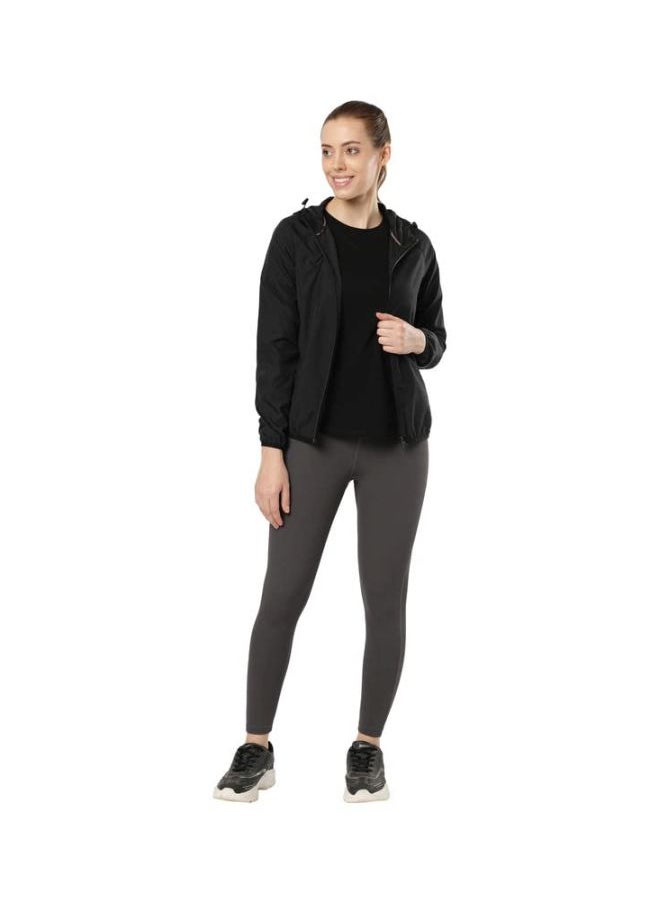 Jockey MW50 Women Microfiber Fabric Relaxed Fit Raglan Styled Water Resistant Hoodie Jacket with Stay Dry Treatment