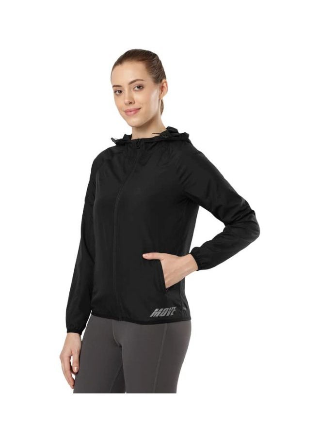 Jockey MW50 Women Microfiber Fabric Relaxed Fit Raglan Styled Water Resistant Hoodie Jacket with Stay Dry Treatment