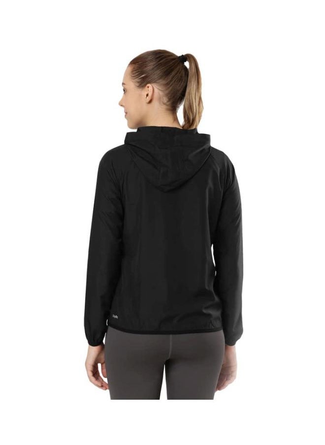 Jockey MW50 Women Microfiber Fabric Relaxed Fit Raglan Styled Water Resistant Hoodie Jacket with Stay Dry Treatment