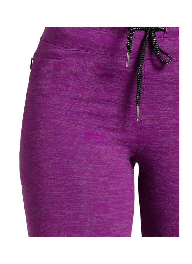 Women Sports Leggings AA01 0103 PGMAL Purple Glory Marl Large