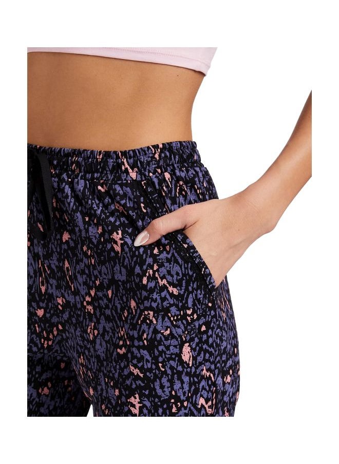 RX09 Women Micro Modal Cotton Relaxed Fit Printed Pyjama with Lace Trim on Pockets