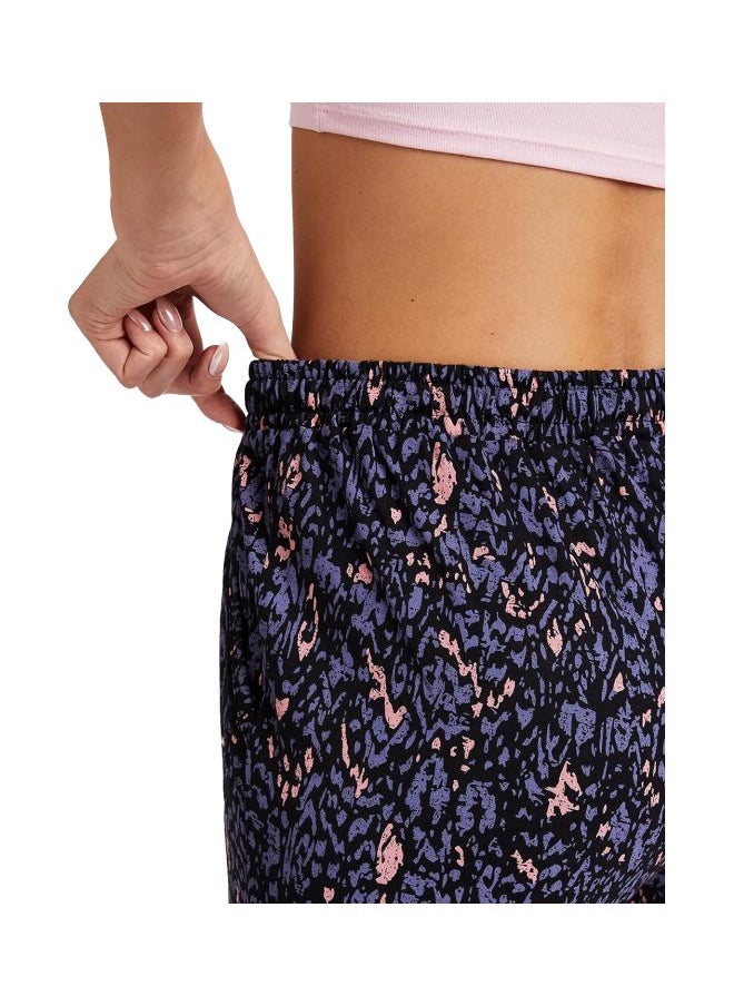 RX09 Women Micro Modal Cotton Relaxed Fit Printed Pyjama with Lace Trim on Pockets