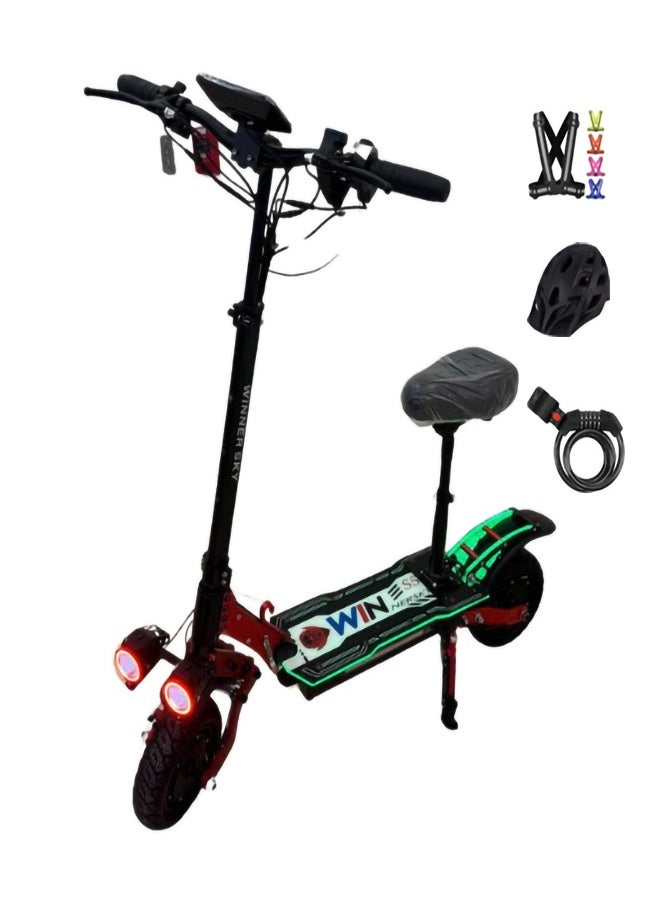 Winner sky S5 with advanced Suspension system Big & dual motors | 48v21 battery | Bluetooth| Dual shocks | Dual braking | lighting system | Sports | Free accessories