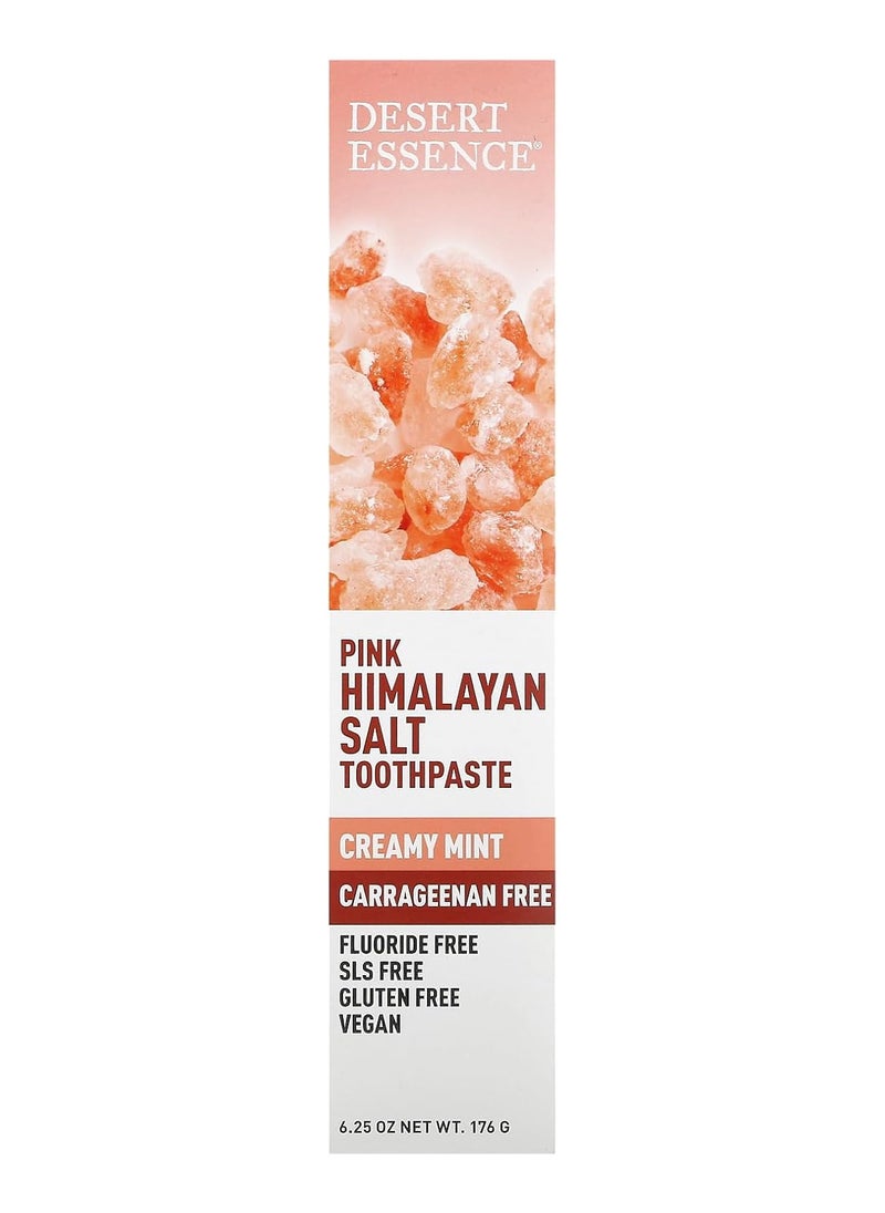PINK HIMALAYAN SALT TOOTHPASTE CREAMY MINT 176G
